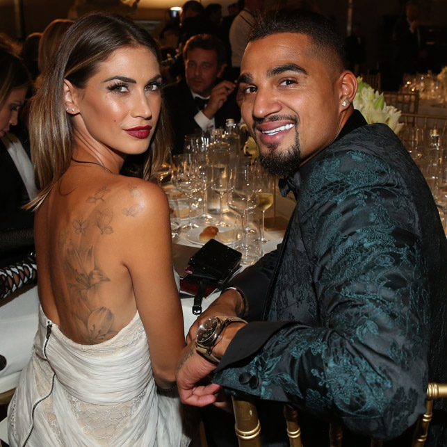 Melissa Satta e Kevin Boateng: l'ex velina e il calciatore tedesco-ghanese sono fidanzati dal 2011 e si sono sposati a Porto Cervo nel 2016