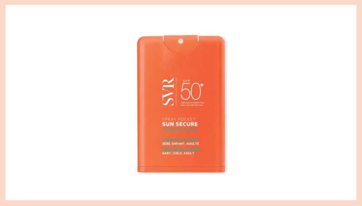 stick protezione solare spray confezione arancione scritte bianche