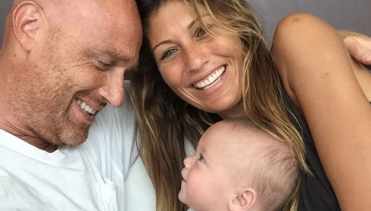 Rudy Zerbi, moglie e figlio
