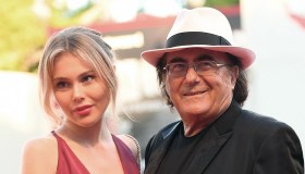 Venezia, Al Bano sul red carpet coi figli Jasmine e Albano Jr