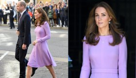 Kate Middleton, l’abito lilla riciclato è un errore