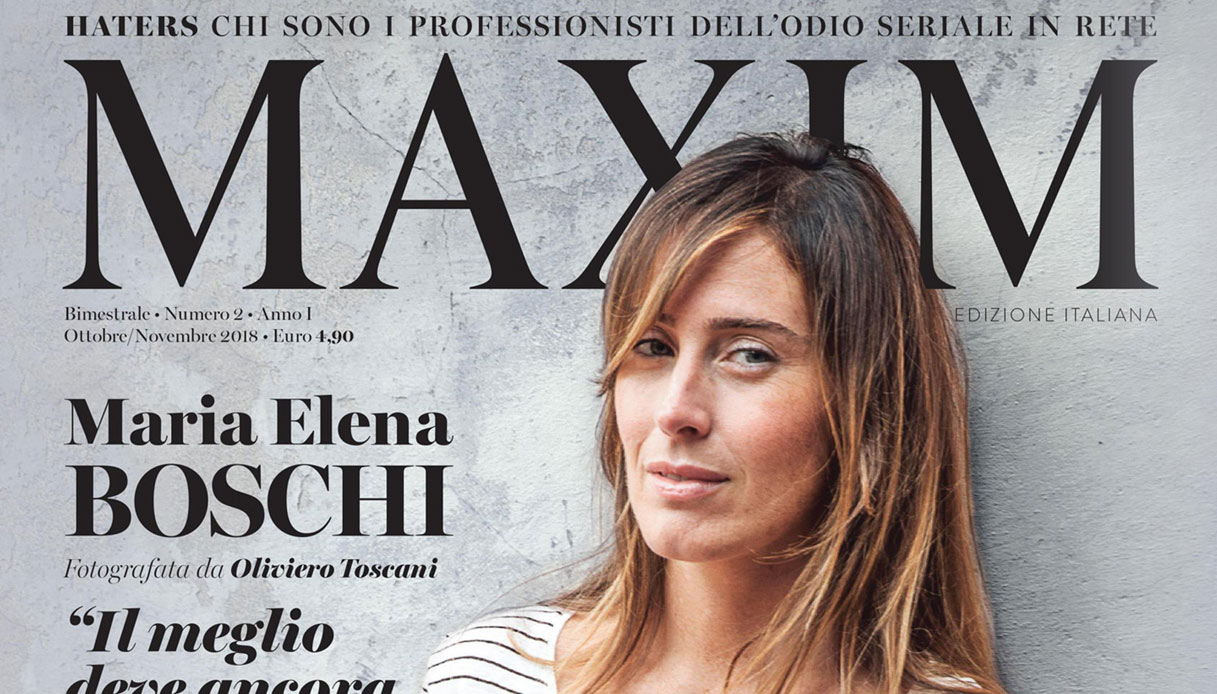 Maria Elena Boschi su Maxim