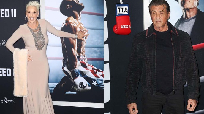 Brigitte Nielsen: red carpet con l’ex marito Sylvester Stallone