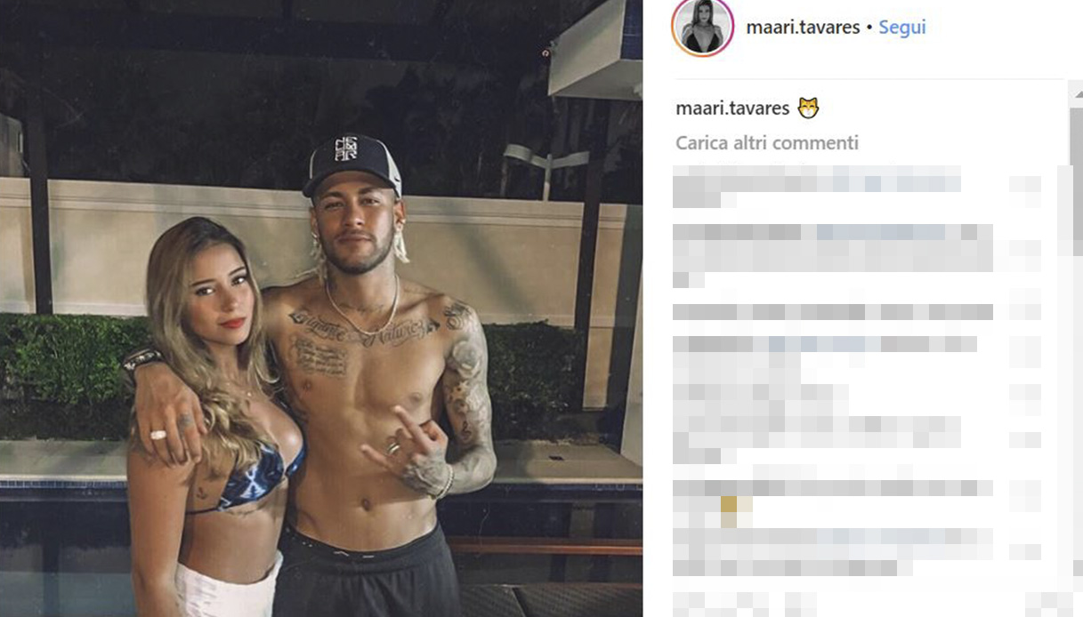 Mari Tavares, la foto con Neymar
