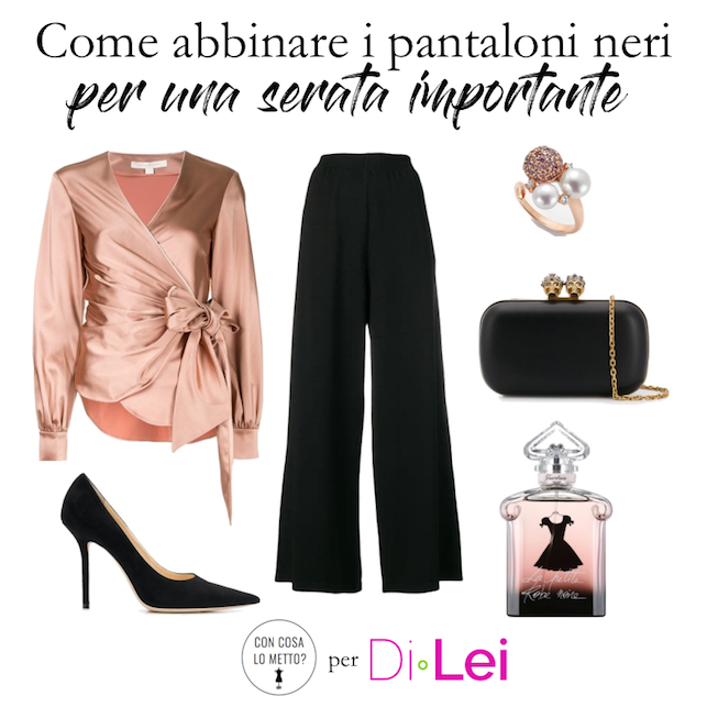 Come abbinare un pantalone nero per una serata chic