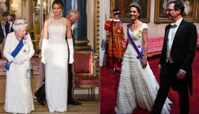 Kate Middleton incanta con l’abito da sogno e batte Melania Trump