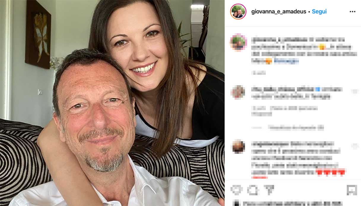 Amadeus e Giovanna. Fonte: Instagram