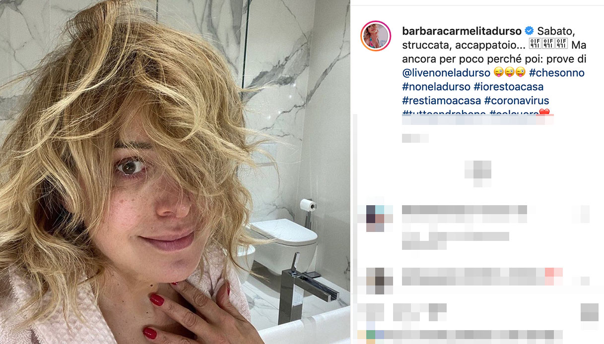 Barbara D'Urso struccata