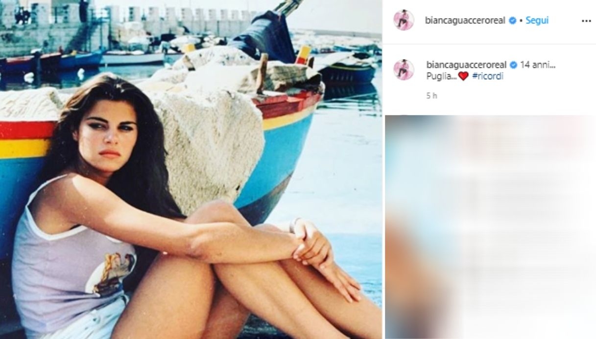 Bianca Guaccero a 14 anni