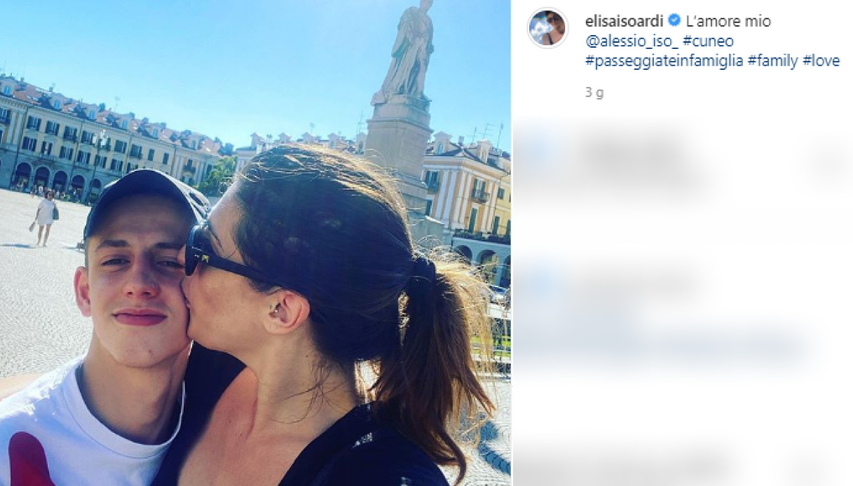 Elisa Isoardi e il nipote Alessio
