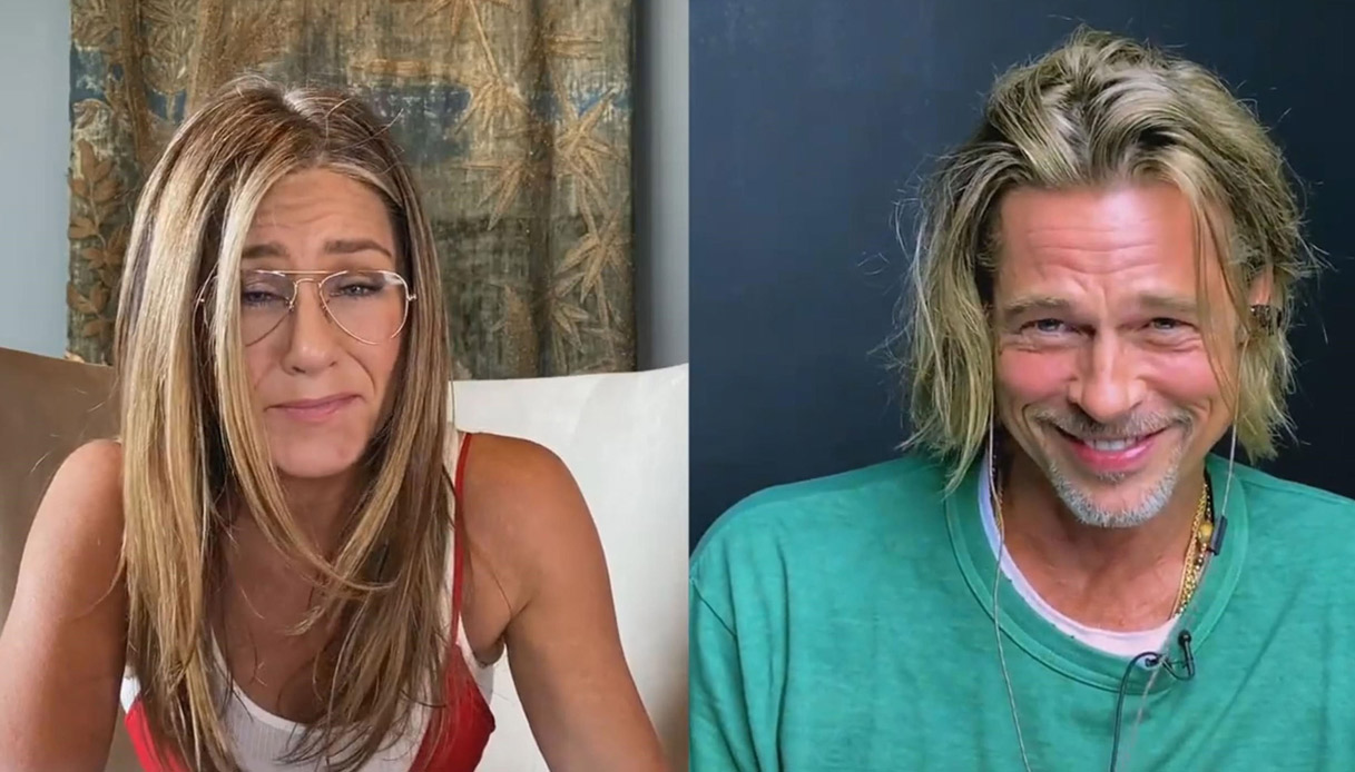 Brad Pitt e Jennifer Aniston riuniti sullo schermo: siparietto imbarazzante