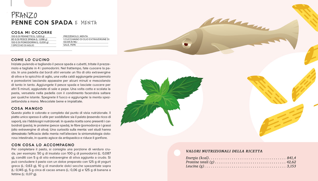 Penne con pesce spada