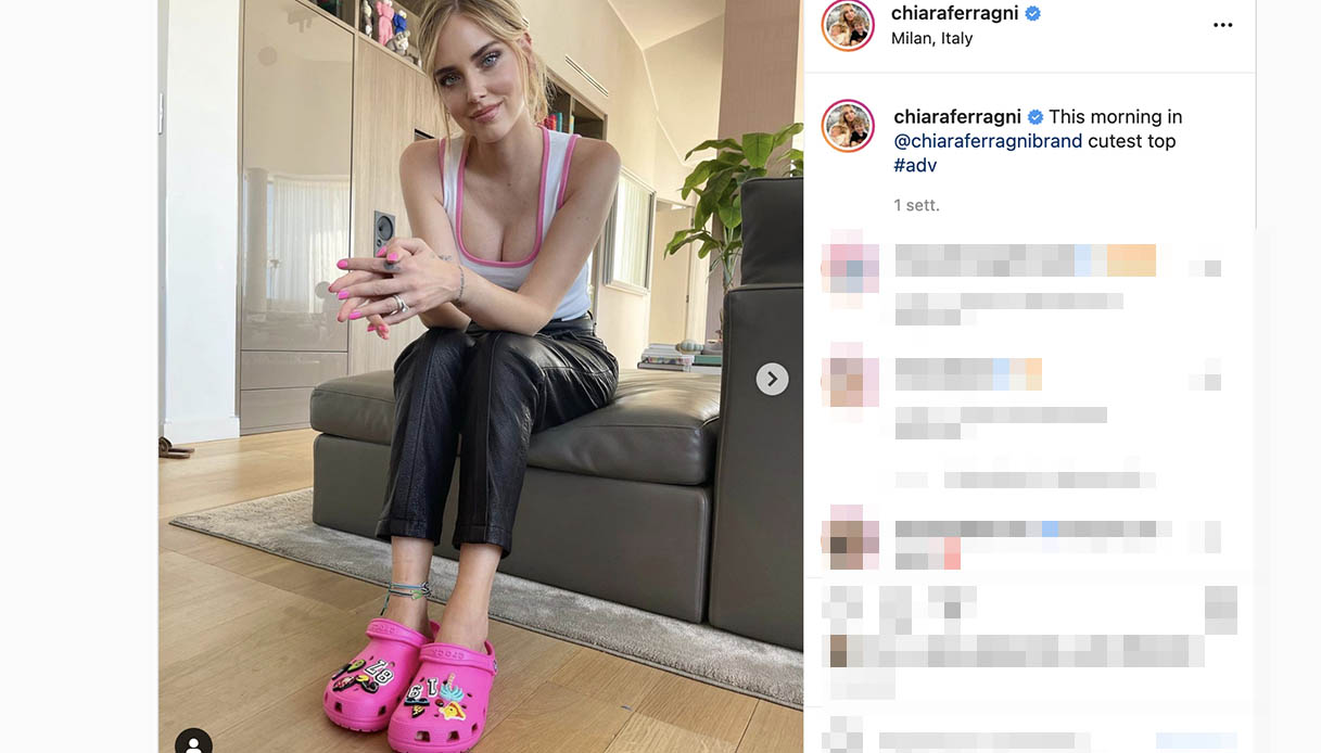 chiara ferragni crocs
