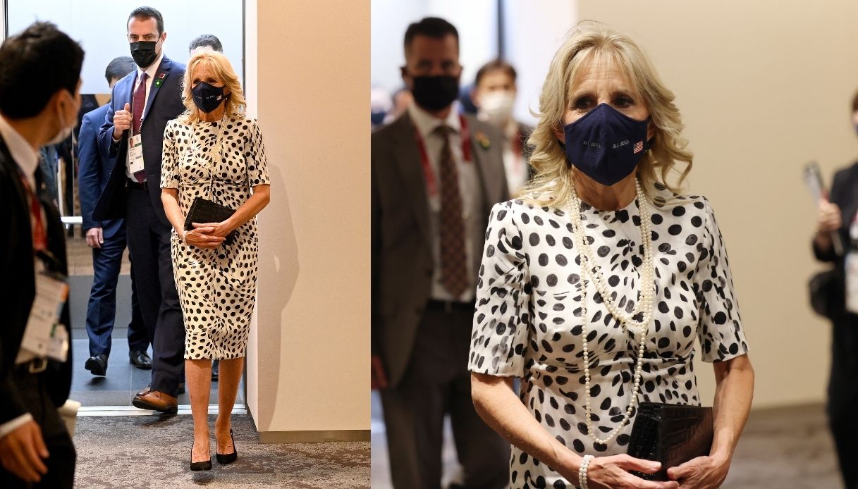 Jill Biden indossa un abito riciclato a Tokyo 2020