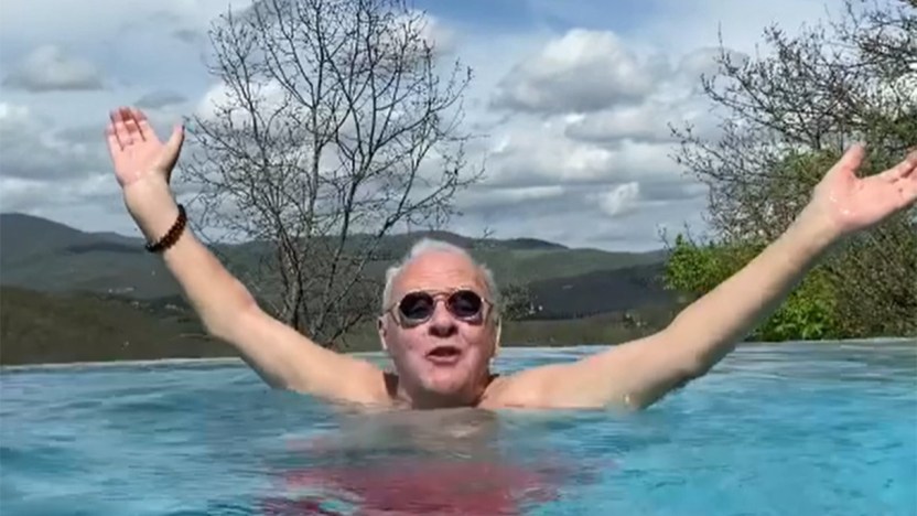 Anthony Hopkins, vacanze in Toscana e video-dedica d’amore all’Italia