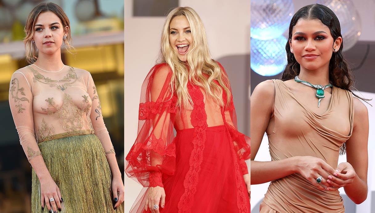 Venezia 2021, Kate, Zendaya, Salomé: nude look da red carpet
