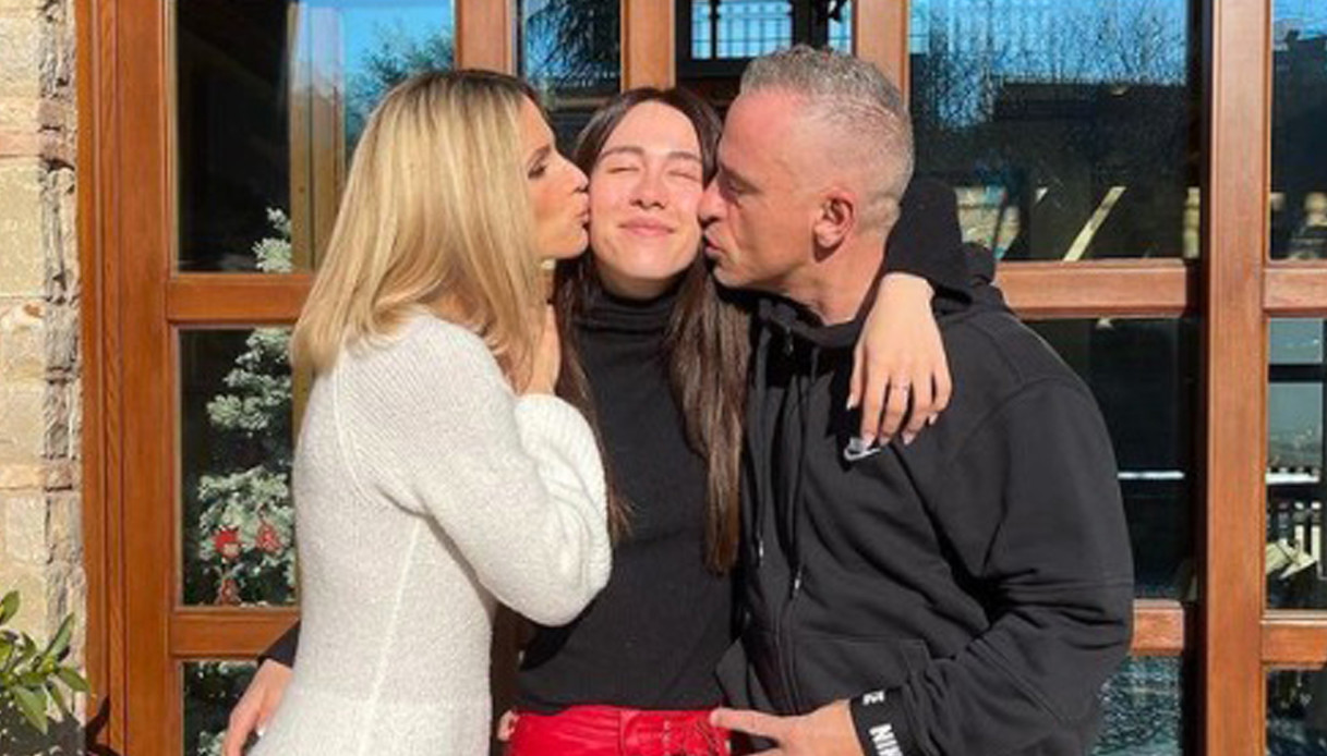 Eros Ramazzotti e Michelle Hunziker, pranzo insieme per Aurora