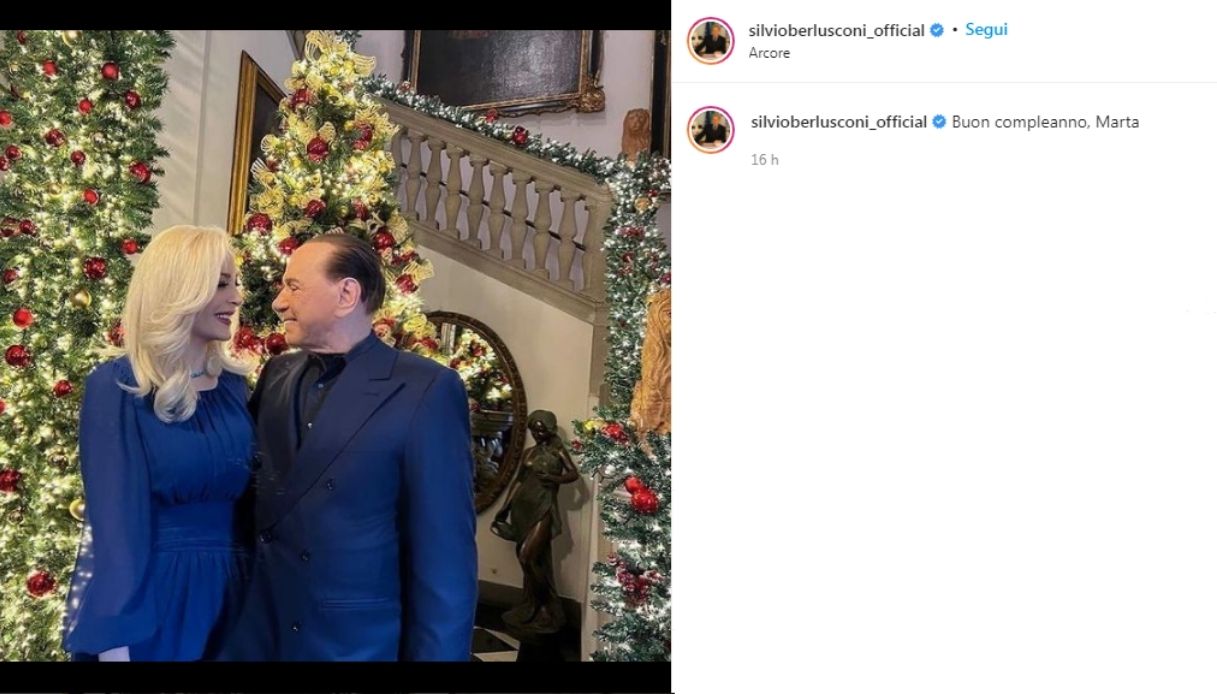 Silvio Berlusconi e Marta Fascina