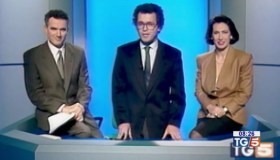 Lamberto Sposini, Cesara Buonamici, Enrico Mentana: i giornalisti del TG5 30 anni fa