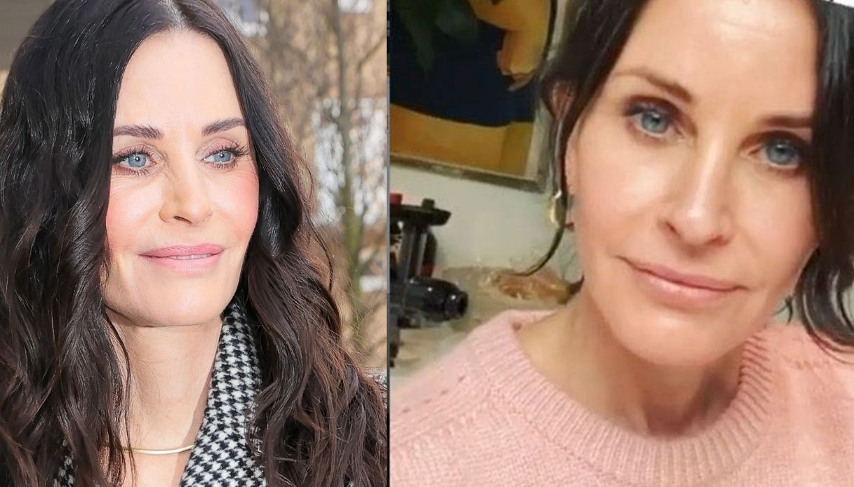Courteney Cox oggi e negli anni scorsi