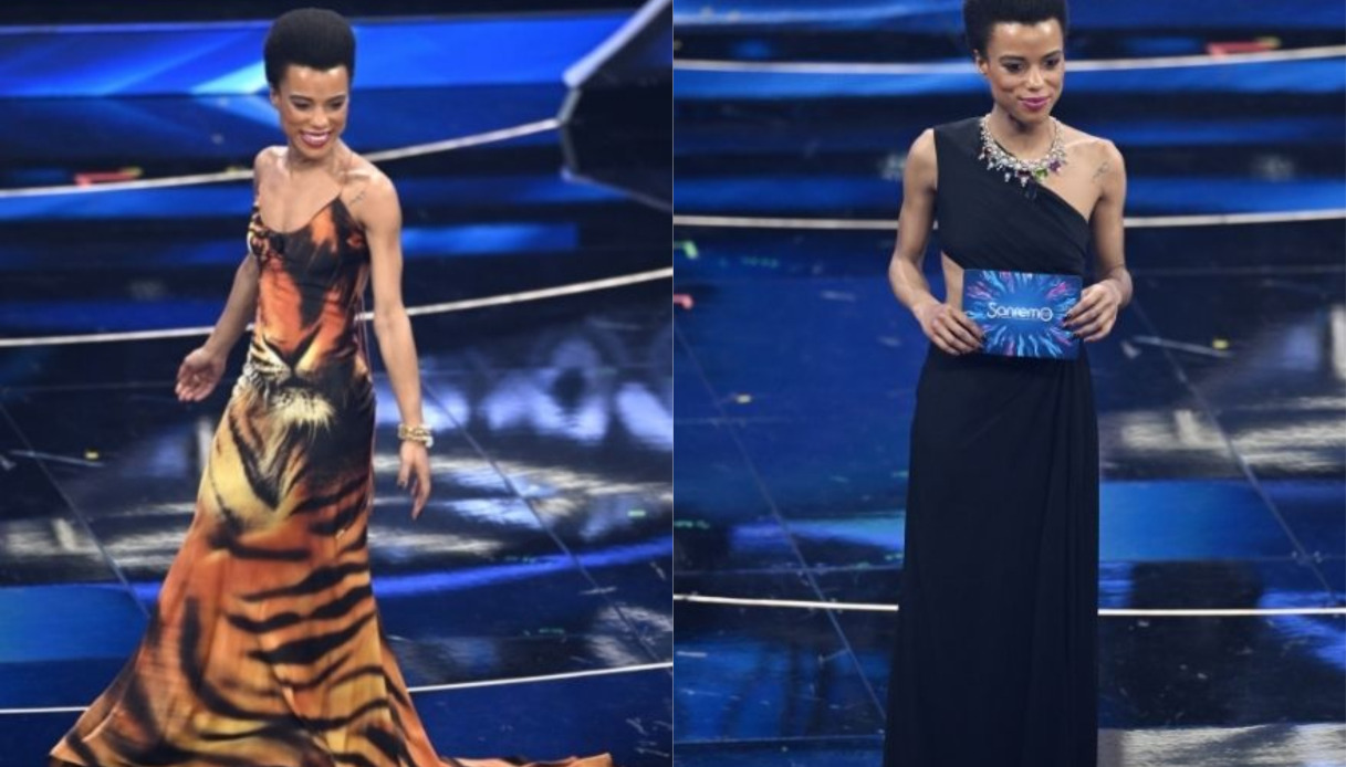 Lorena Cesarini look a Sanremo 2022