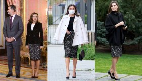 Letizia di Spagna, tre modi per indossare la gonna animalier