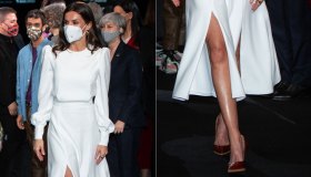 Letizia di Spagna torna alla Madrid Fashion Week ed è una dea