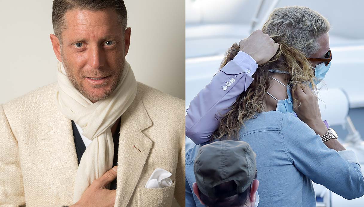 Lapo Elkann e sua moglie Joana