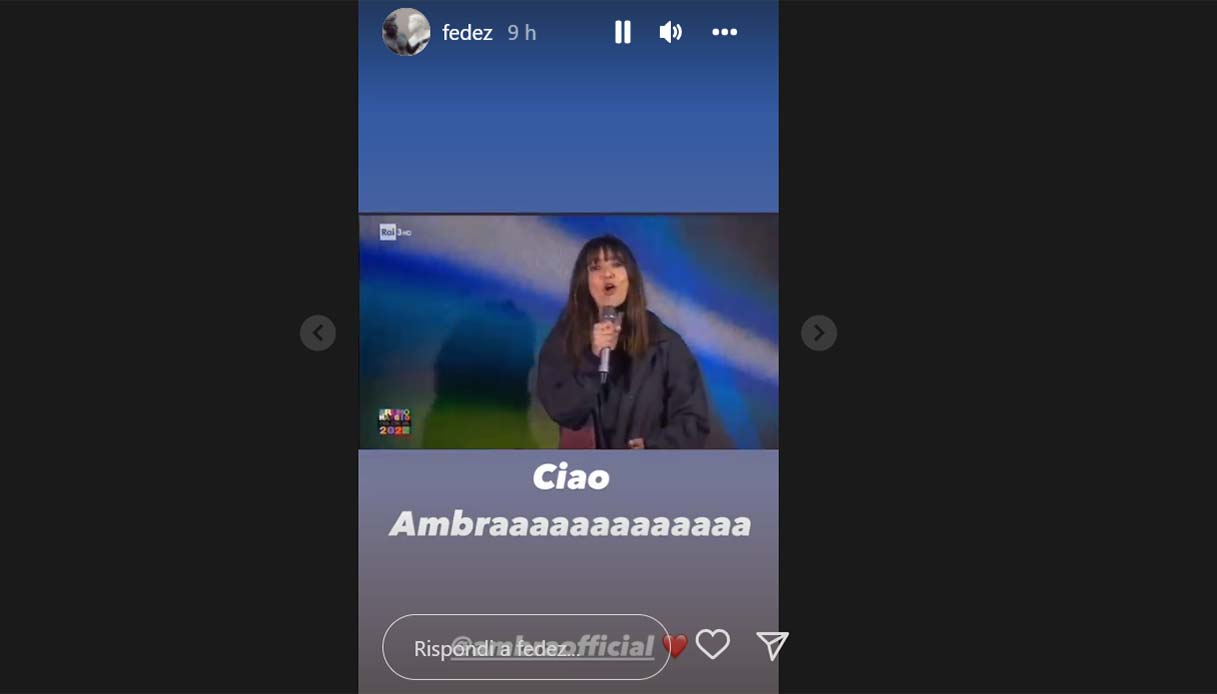 La replica di Ambra a Fedez