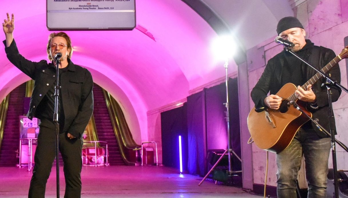 Bono e The Edge a Kiev
