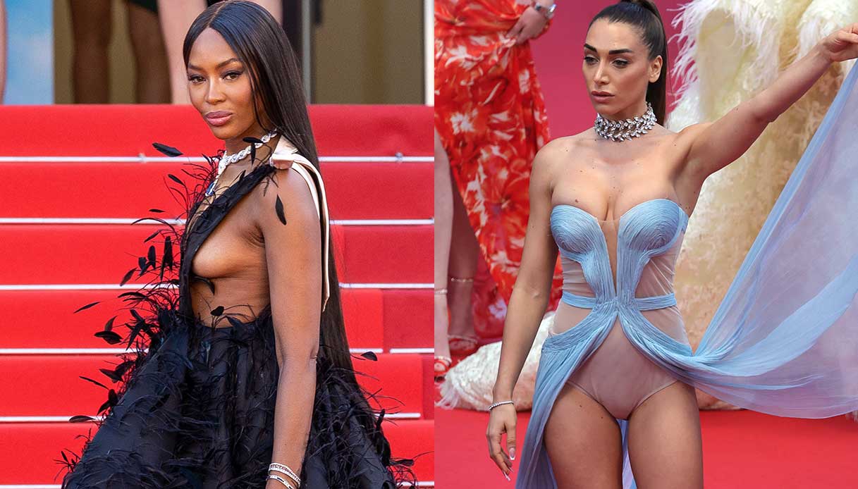 Cannes, settima serata tra nude look e trasparenze: chi abbaglia, chi esagera