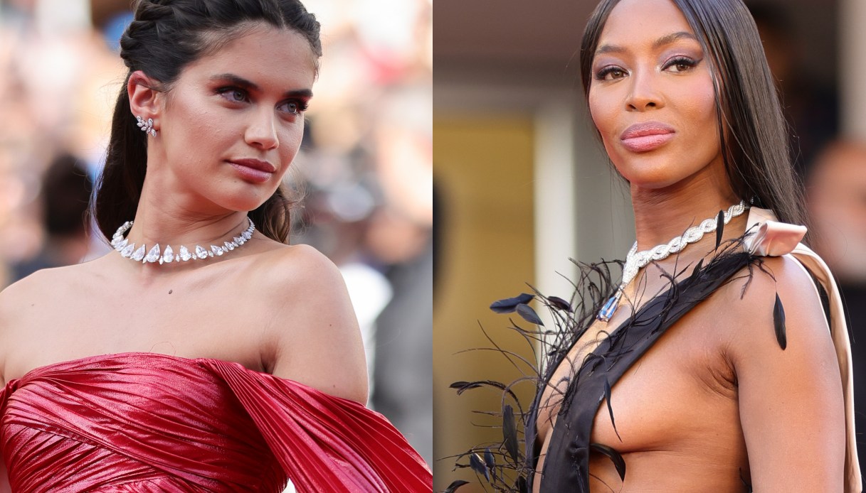 Cannes 2022, Sara Sampaio fluttuante in rosso ciliegia: i look più belli della 7ª serata