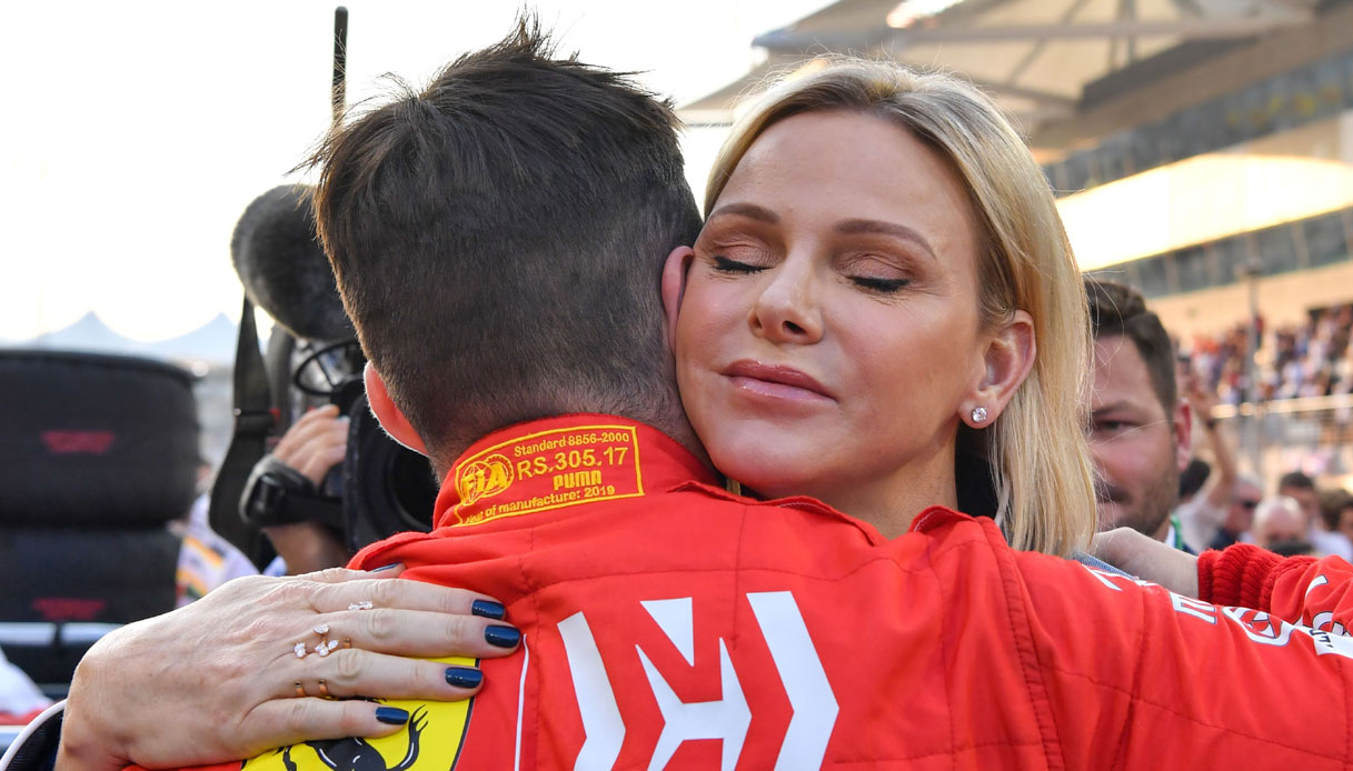 Charlene di Monaco Charles Leclerc F1