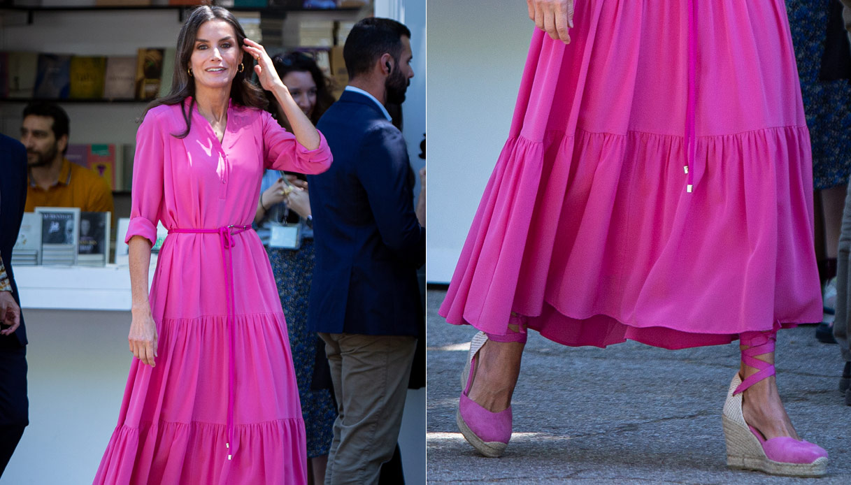 Letizia di Spagna scarpe in corda
