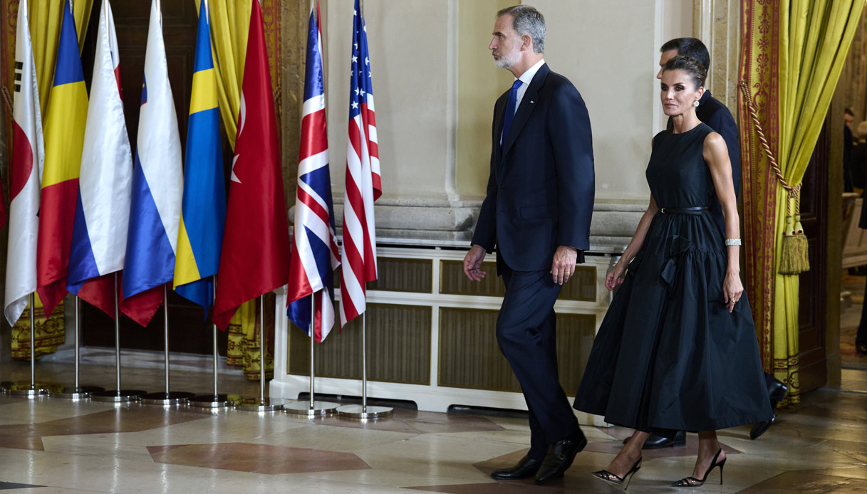 Letizia di Spagna Felipe di Spagna cena di Stato Nato