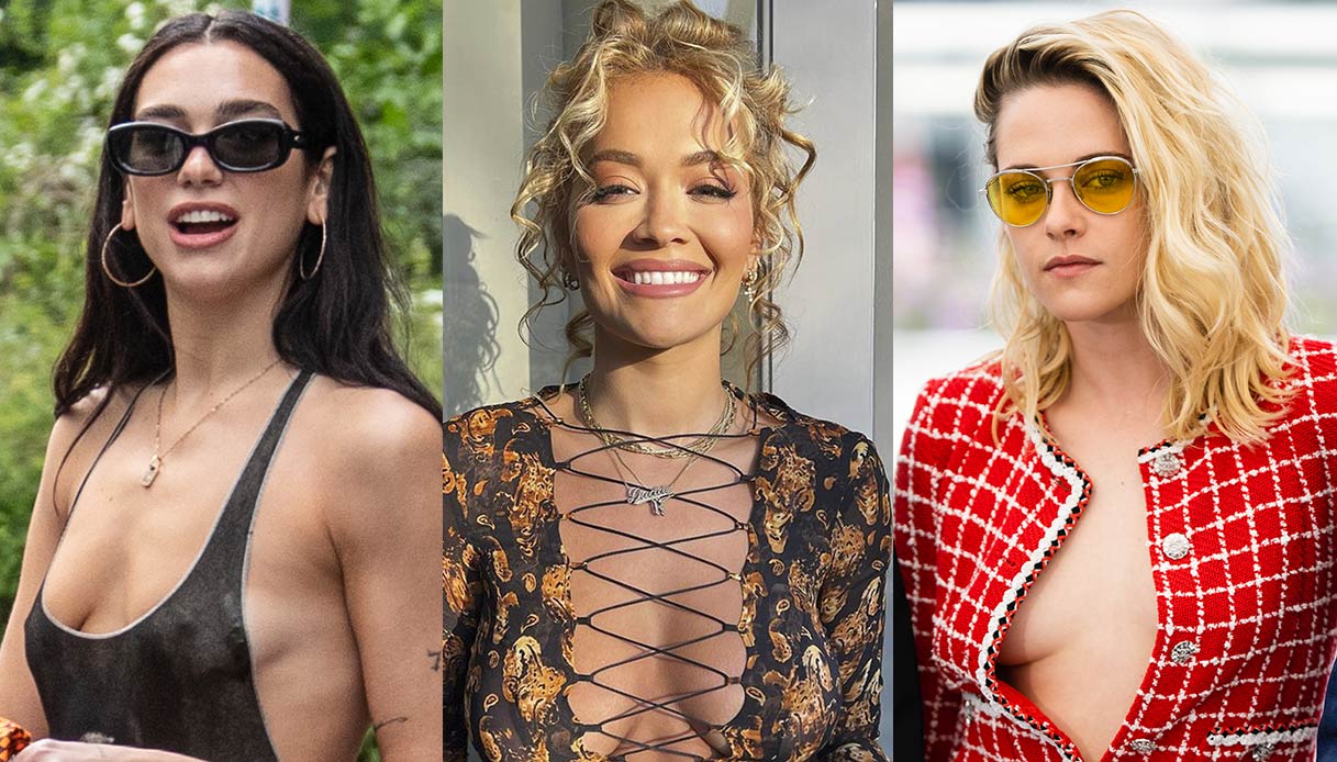 Dua, Rita, Kristen, Lily: crescono le sostenitrice della “No Bra” mania