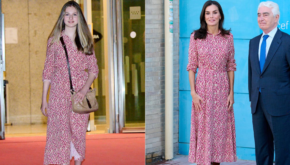 Letizia di Spagna e Leonor con lo stesso vestito: chi lo porta meglio