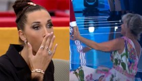 Carmen Russo ruzzola in diretta: paura e delirio al GF Vip
