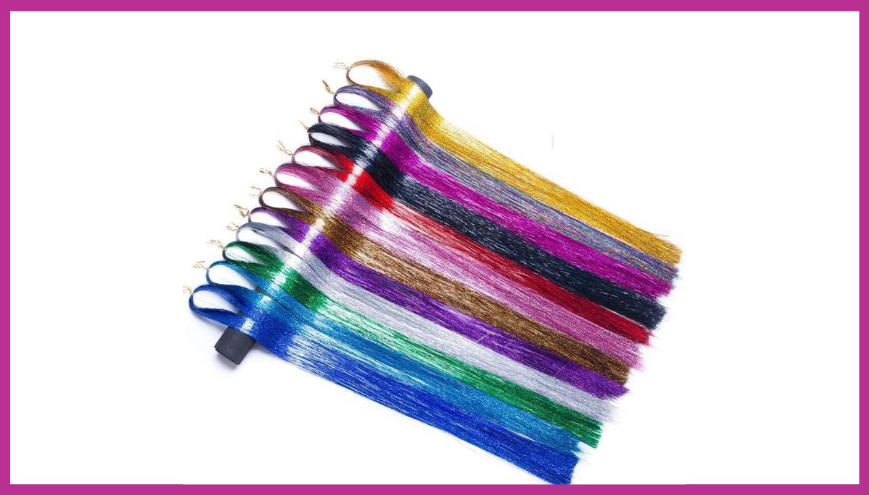 Natuce Extension Glitter Capelli Fili Tinsel