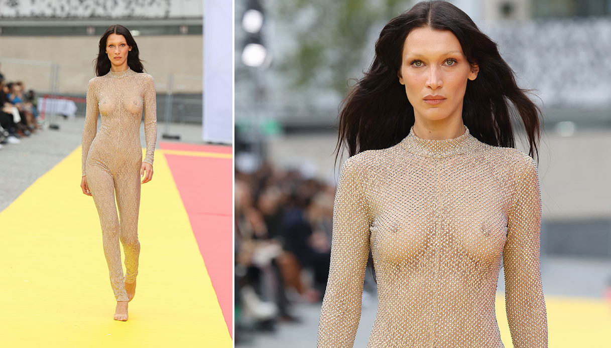 Bella Hadid PFW - Stella McCartney Womenswear Spring-Summer 2023
