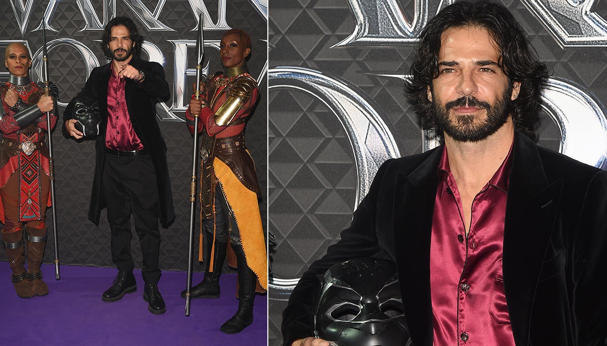 Marco Bocci alla premiere milanese di "Wakanda Forever"