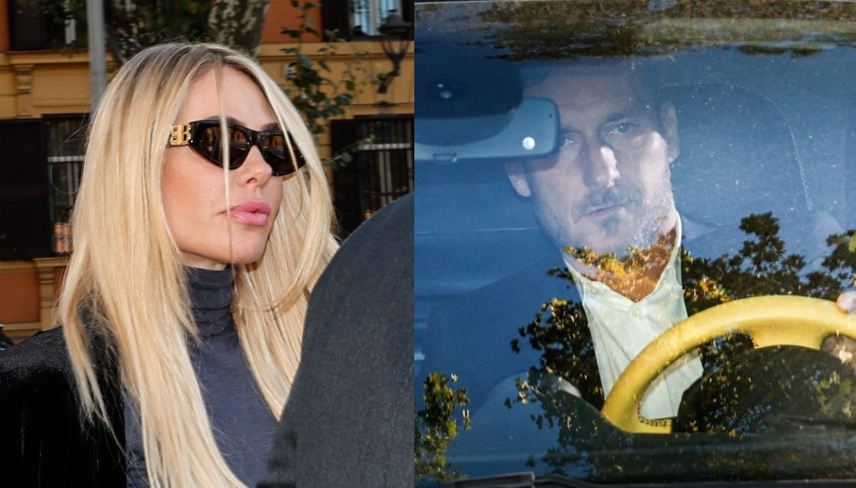 Francesco Totti e Ilary Blasi in tribunale: lei arriva con una delle borse trafugate