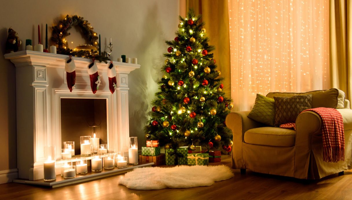 addobbare casa per le feste albero di Natale