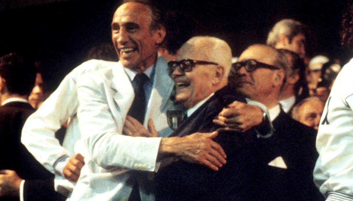Sandro Pertini ed Enzo Bearzot ai Mondiali di calcio 1982