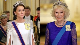 Camilla osa già con la corona di Elisabetta. Ma Kate Middleton la batte