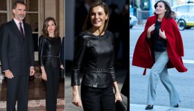 Letizia di Spagna ci insegna come riciclare il corsetto in pelle