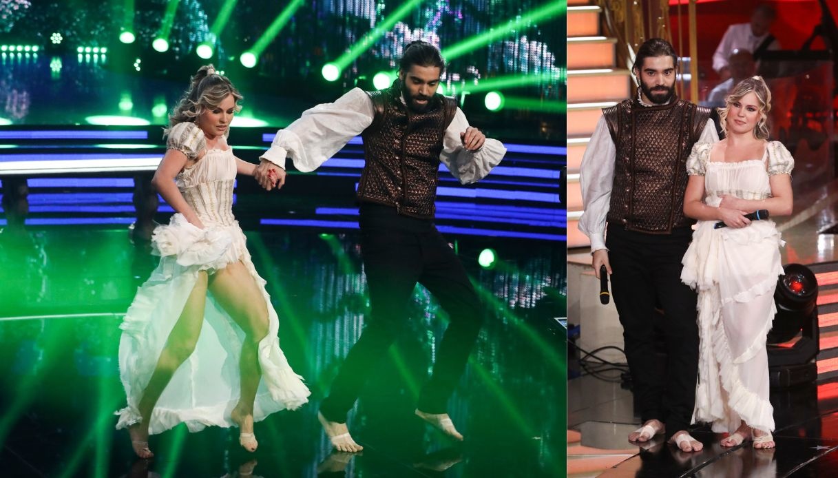 "Ballando con le Stelle", il look di Lorenzo Biagiarelli e Anastasia Kuzmina