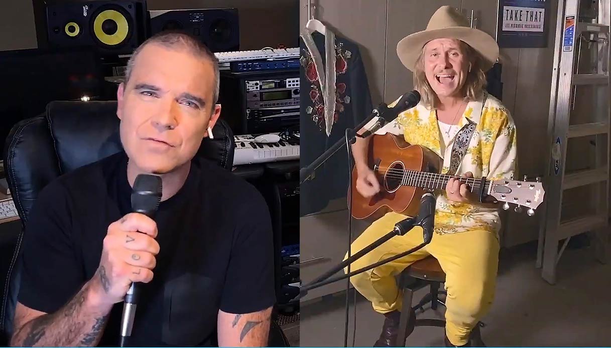 Robbie Williams e Mark Owen oggi