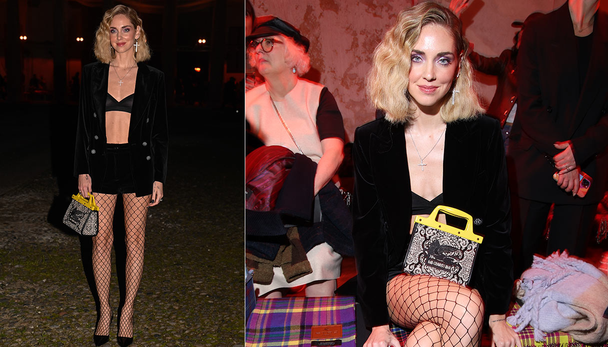 Chiara Ferragni, il look alla sfilata Etro