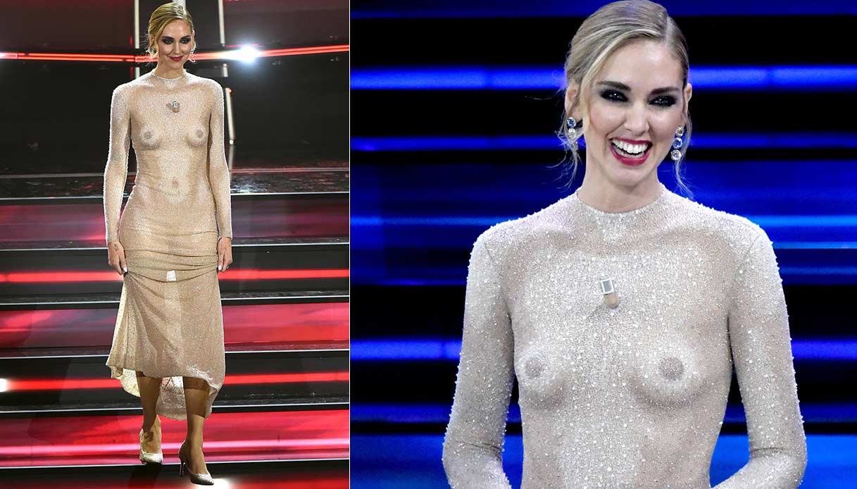 Sanremo, prima serata: il vestito senza vergogna della Ferragni